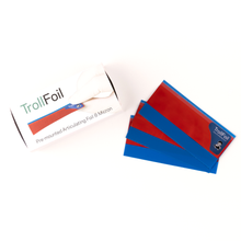 Ultra-thin TrollFoil™ strips for precise occlusal contact marking on wet or dry teeth, Trollfoil Red 8 Microns Refill / 100/Pk
