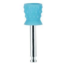 Premium Plus™ Short Prophy Cups Latex-Free, Metal Shank, Latch Type, Turbine Blade, Light Blue