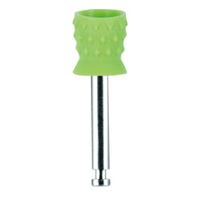 Premium Plus™ Short Prophy Cups Latex-Free, Metal Shank, Latch Type, Turbine Blade, Lime Green