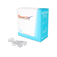 VacuLux disposable mouthpieces by Ascentcare. Universal fit mouthpiece for quiet, comfortable isolation – fits Zyris®, Isolite®, Dryshield® & VacuLUX™ systems. Medium