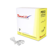 VacuLux disposable mouthpieces by Ascentcare. Universal fit mouthpiece for quiet, comfortable isolation – fits Zyris®, Isolite®, Dryshield® & VacuLUX™ systems. Pedo