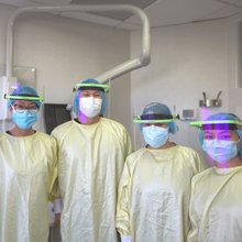 Ambience™ Face Shield - Protective shield with head harness. Used with loupes or without. Fully adjustable. Anti-scratch and zero glare.