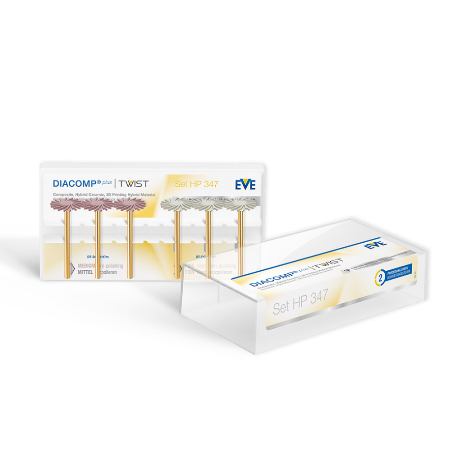 Diacomp® Plus Hp Starter Kit / Diacomp - Set 347 Med Fine (3 chacun) Finition et polissage