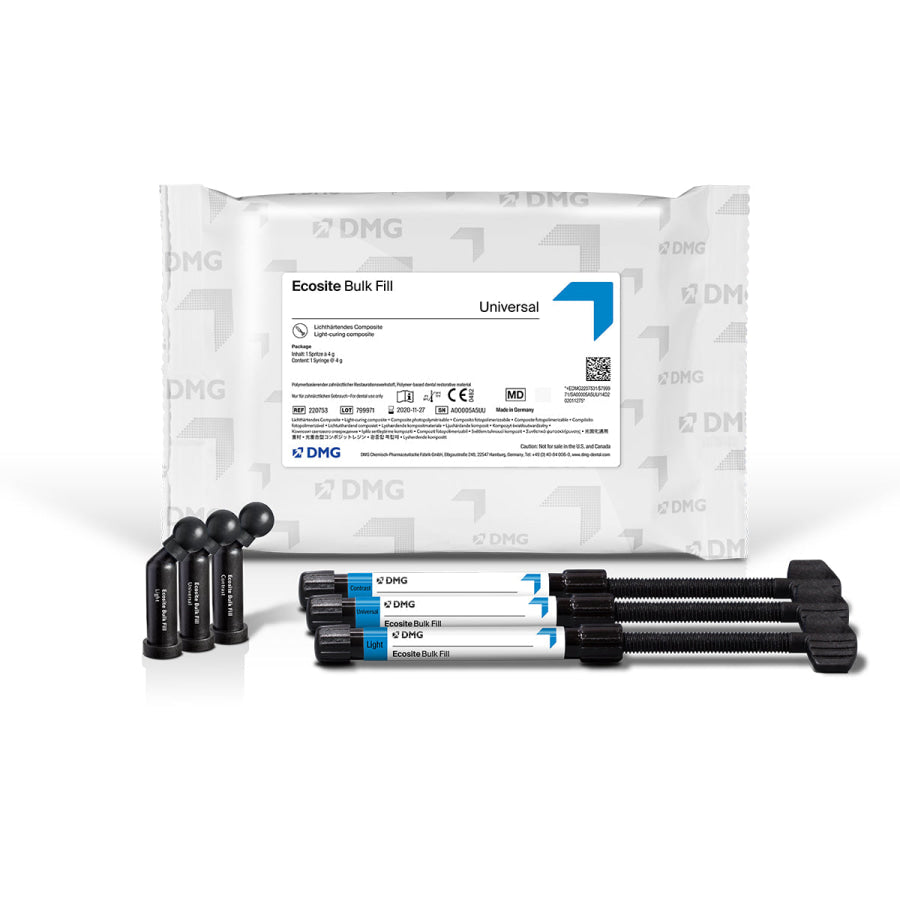 Ecosite Bulk Fill Composite by DMG - 5mm Depth 20s Cure | Curion Canada ...