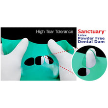 Digue dentaire en latex sans poudre Sanctuary™ , haute résistance
