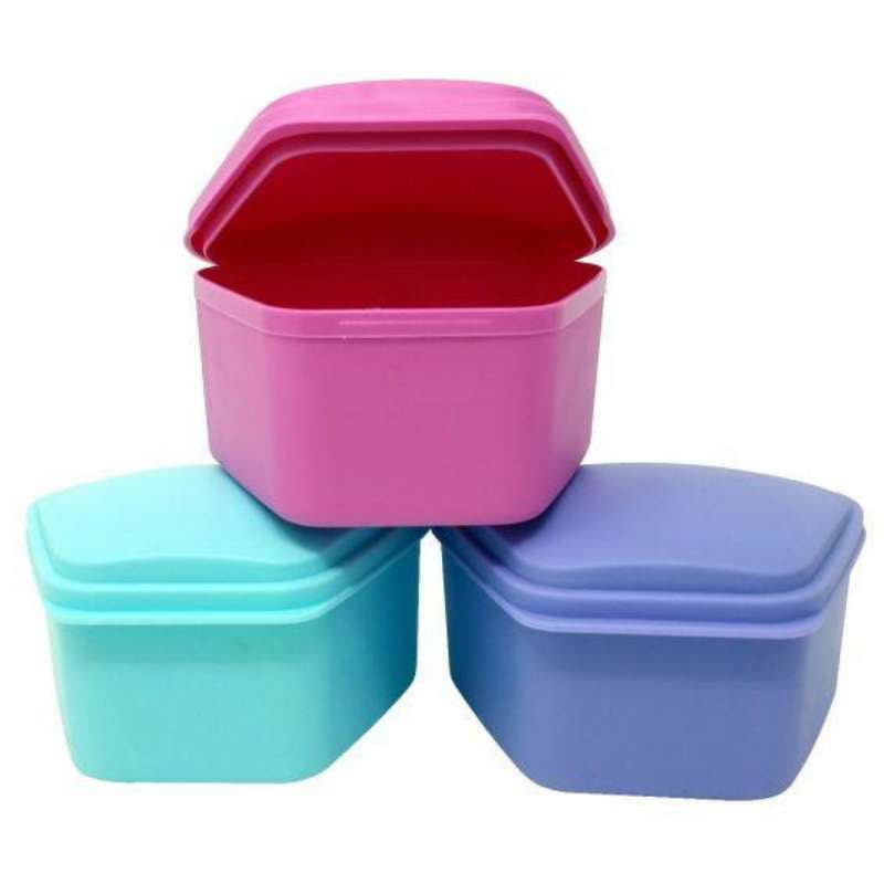 Boîtes à dentiers couleurs assorties (12 pièces) - D2D HealthCo.
