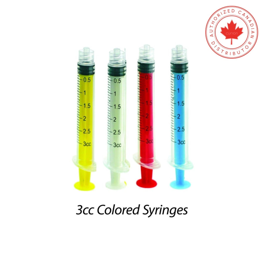 Seringues Luer Lock colorées | Curion Dental